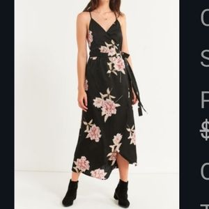 UO Sleeveless Wrap Midi Dress